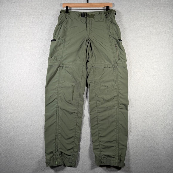 REI Pants - REI Sahara Womens 4T Olive Green Convertible Cargo Hiking Pants UPF 50 Nylon